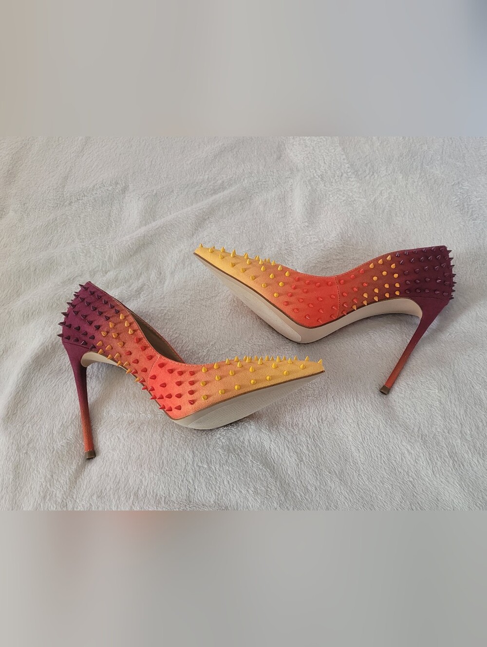 Steve Madden Orange Multi Heels - Picture 6 of 12